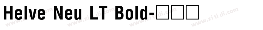 Helve Neu LT Bold字体转换